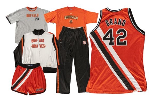 Elton Brand Game Worn Buffalo Throwback Uniform - Jersey, Shorts, Shirt, and Warm-Ups